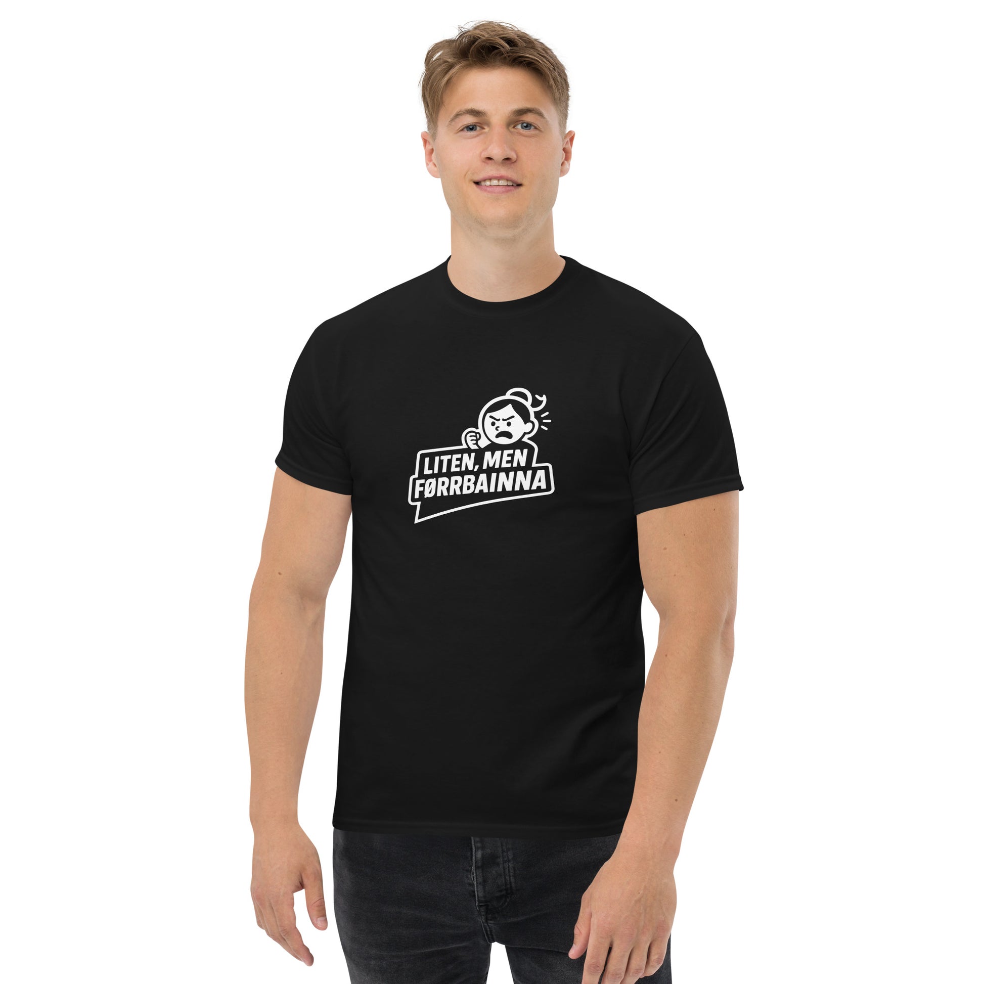 Liten, men førrbainna Unisex T-skjorte - Hubes.no