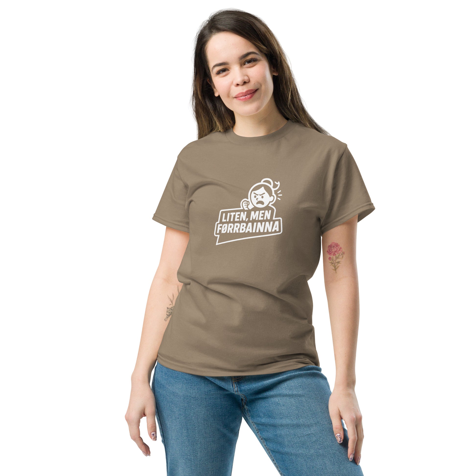 Liten, men førrbainna Unisex T-skjorte - Hubes.no
