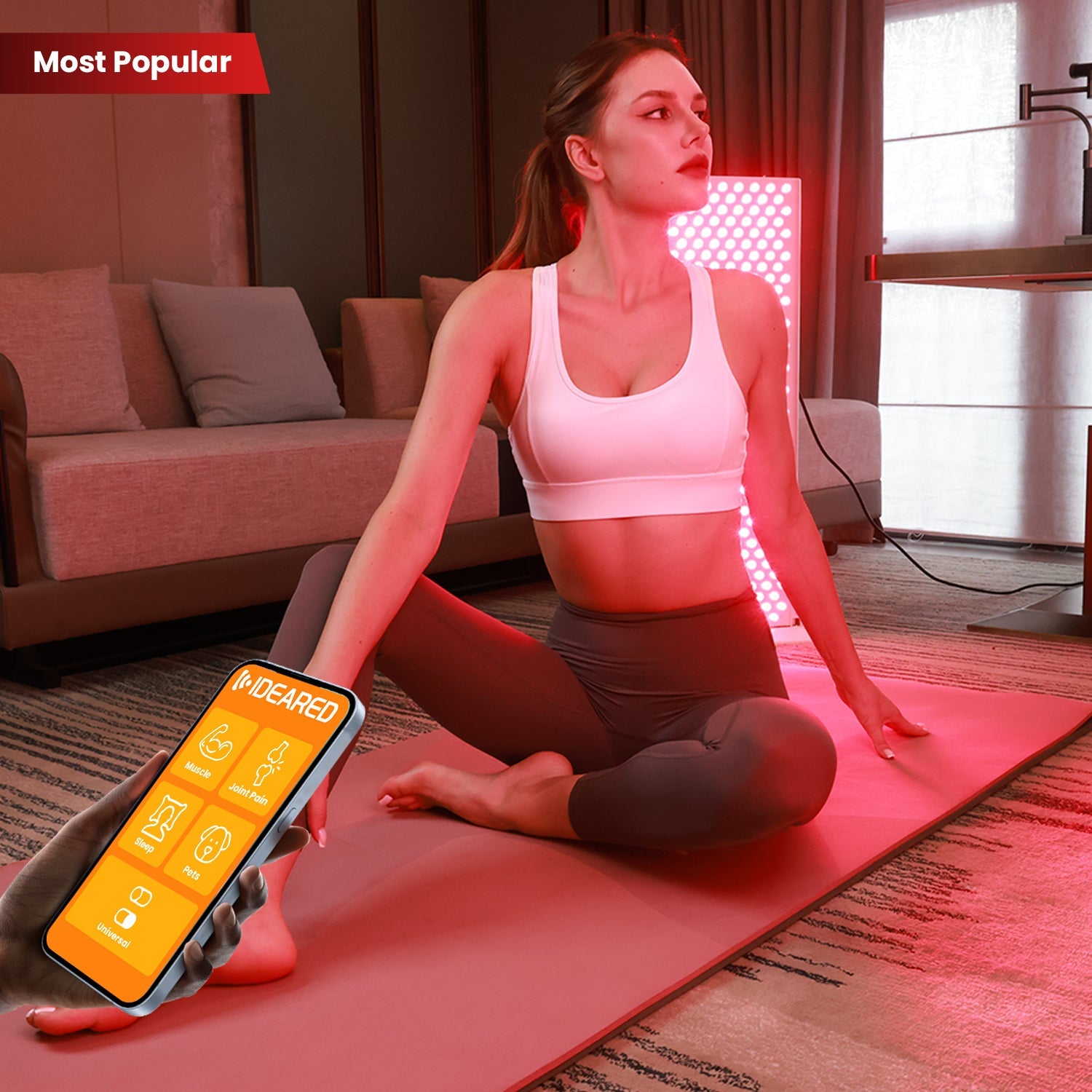 Uno Vita's RLPRO300 LED Therapy Light (full spectrum red light therapy)