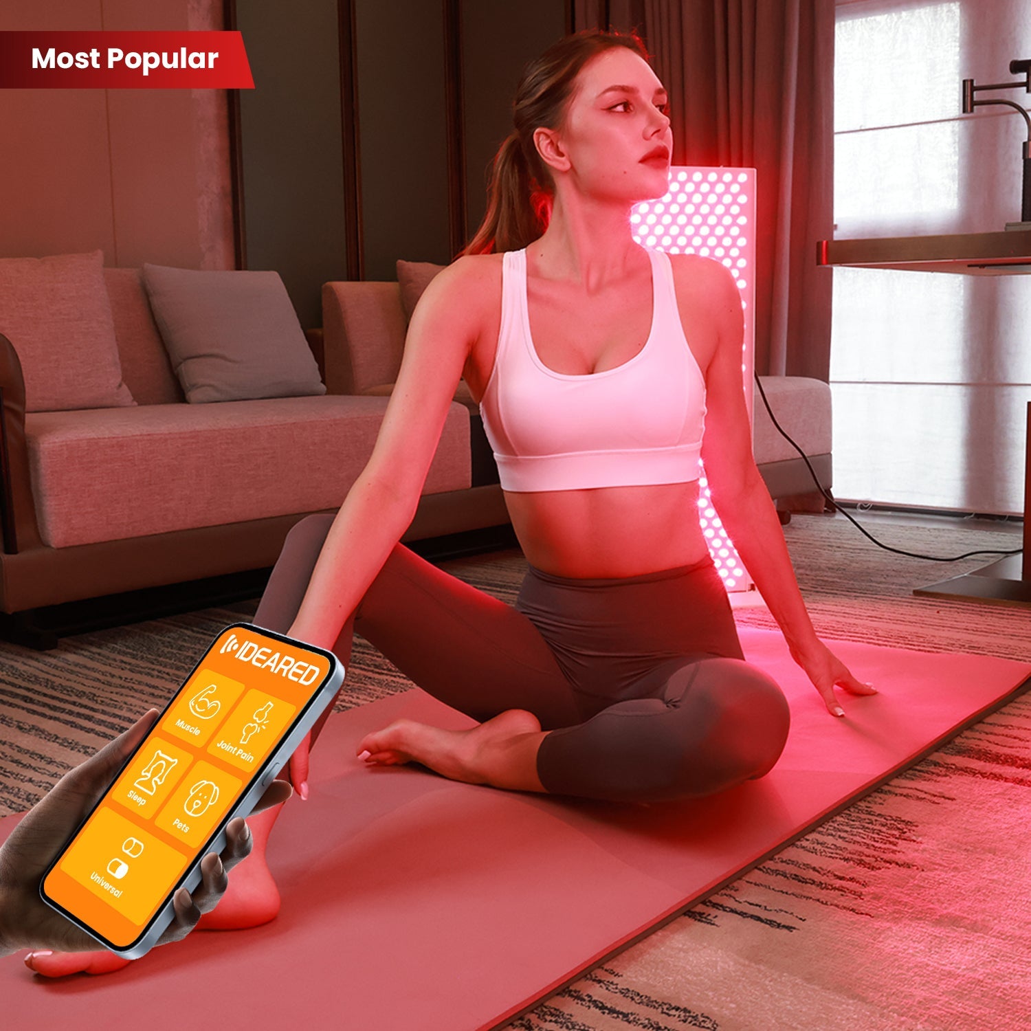 Uno Vita's RLPRO600 LED Therapy Light (full spectrum red light therapy)