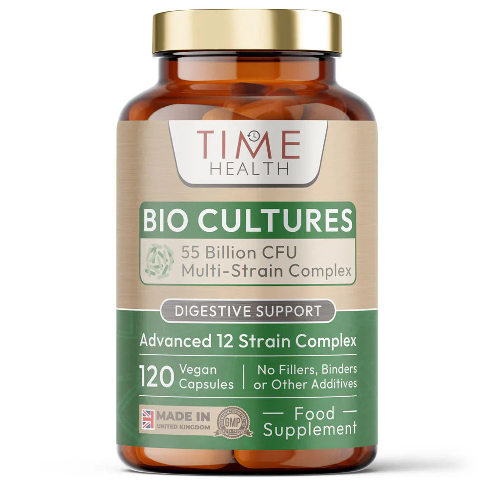 Bio Cultures – Digestive Support - 55 Billion CFU - Stomach Acid Resistant