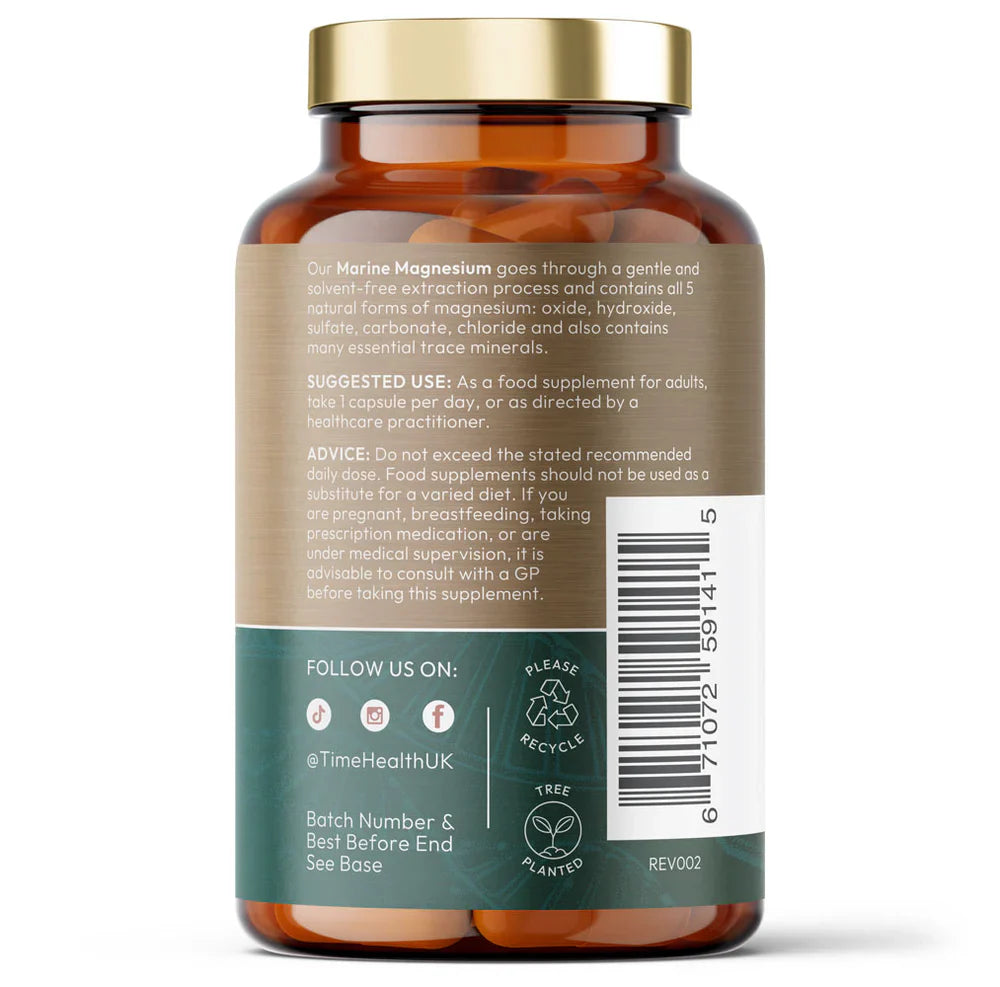 Natural Magnesium from Sea Water & Marine Trace Minerals - 1 a day