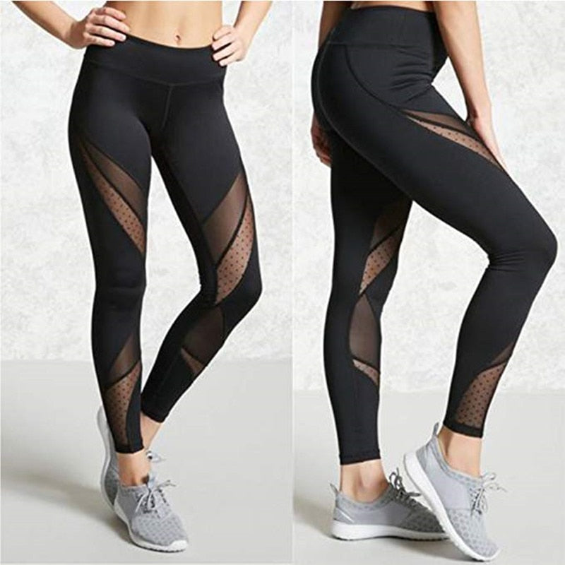 Trening og yoga tights med mesh partier - fra Red Medusa - Pris 399 kr! Kjøp nå betal senere med Klarna hos Hubes.no