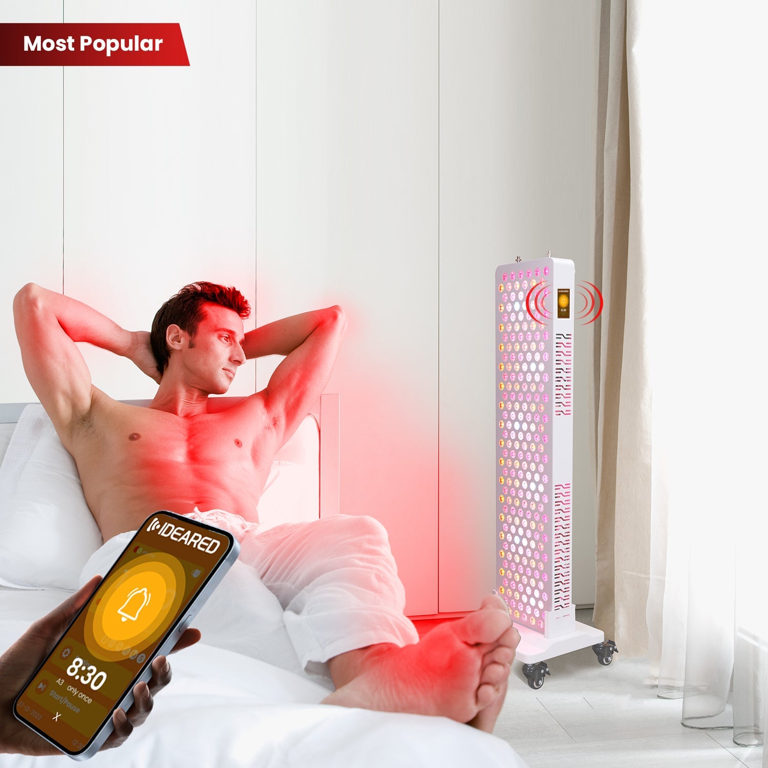 Uno Vita's RLPRO300 LED Therapy Light (full spectrum red light therapy)