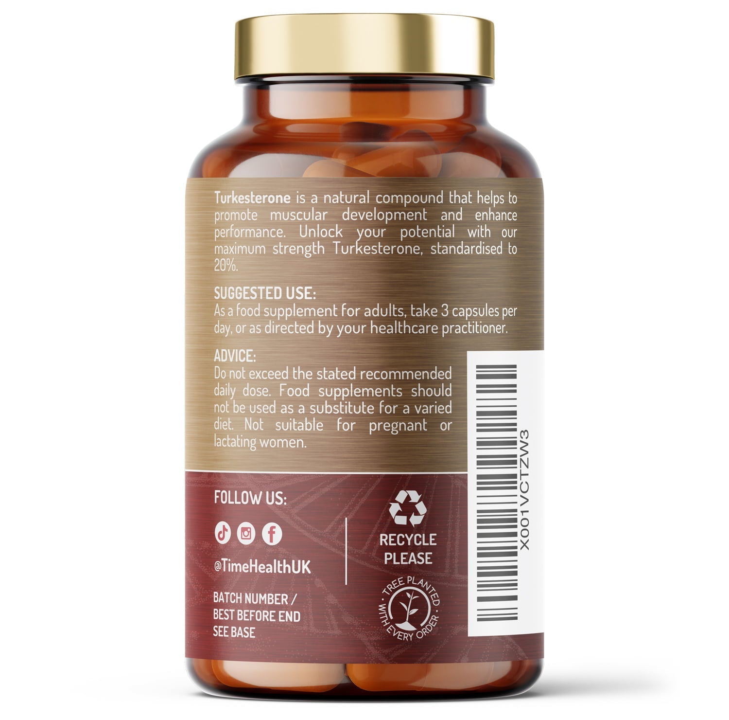 Turkesterone – High Strength – Naturally Ajuga Turkestanica Extract