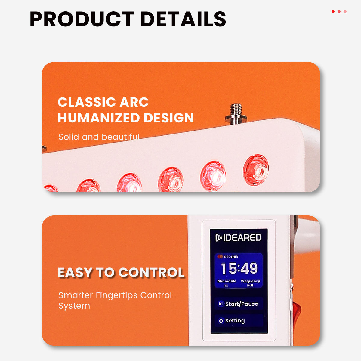 Uno Vita`s RL450MaxC Red Light Therapy Panel (black)