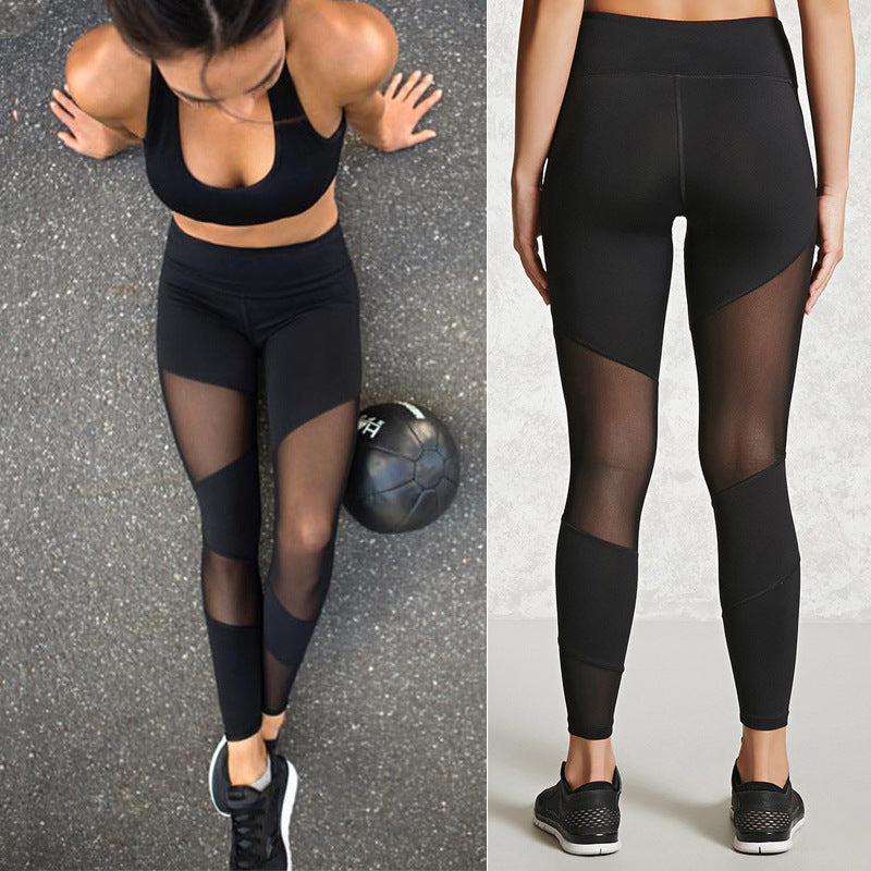 Sort mesh trening og yoga tights - fra Red Medusa - Pris 399 kr! Kjøp nå betal senere med Klarna hos Hubes.no