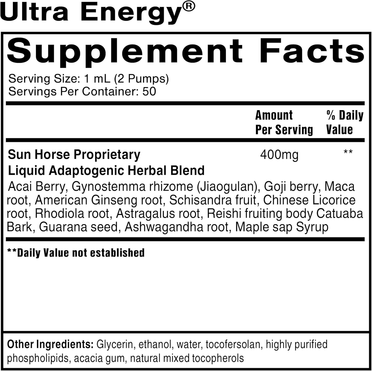 Ultra Energy Liposomal Adaptogenic Blend (EXP11/2025)