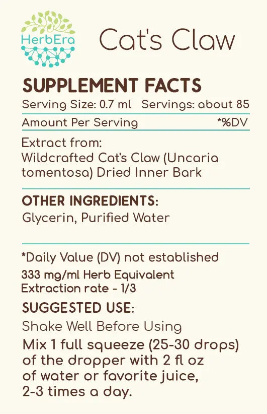 HerbEra Cat's Claw Tincture