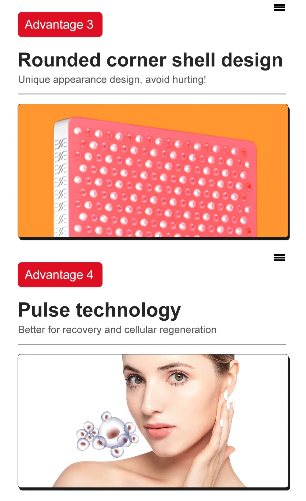 Uno Vita's RLPRO2000 LED Therapy Light (full spectrum red light therapy)