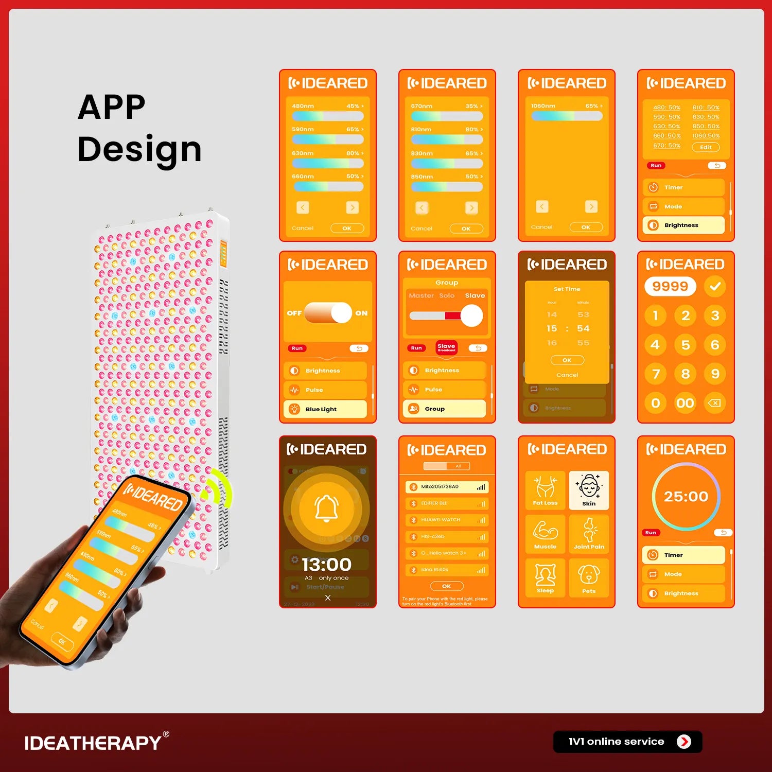 Uno Vita's RLPRO600 LED Therapy Light (full spectrum red light therapy)