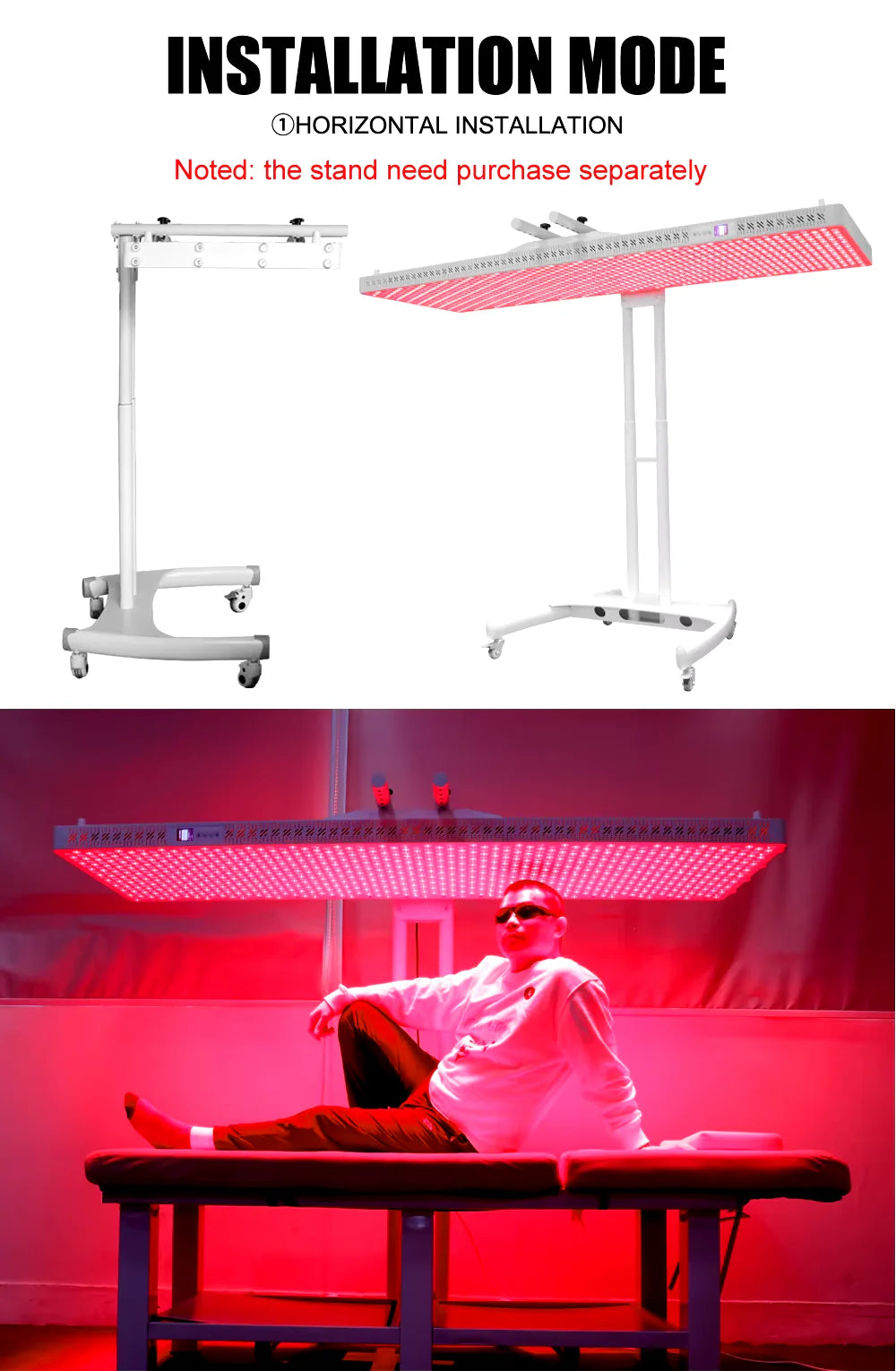 Uno Vita's RLPRO2000 LED Therapy Light (full spectrum red light therapy)