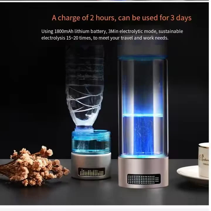 Uno Vita`s Hydrogen (H2) water bottle (up to 9000 ppb)