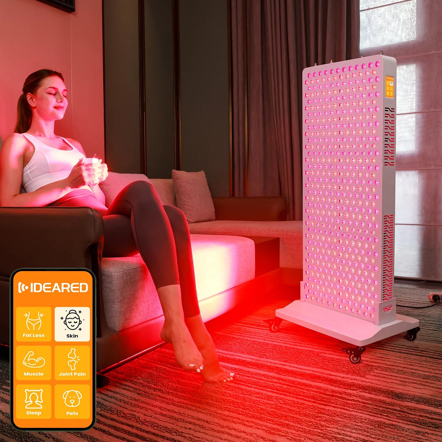 Uno Vita's RLPRO600 LED Therapy Light (full spectrum red light therapy)