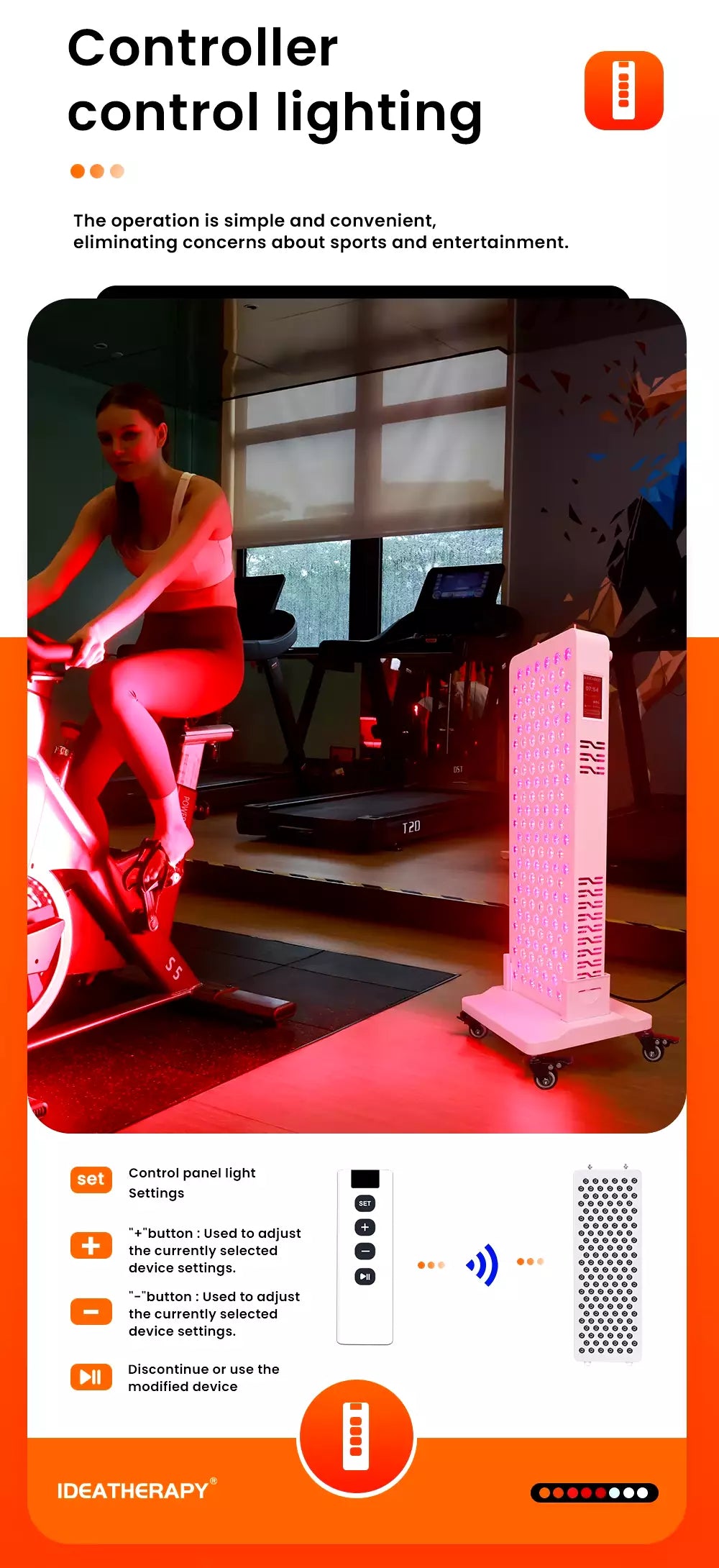 Uno Vita's RLPRO300 LED Therapy Light (full spectrum red light therapy)