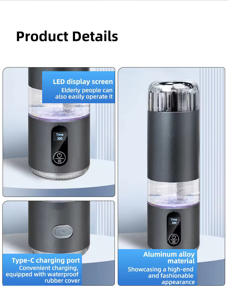 Uno Vita Sport U10 – Supersaturated Hydrogen Water Bottle (up to 8000 ppb)