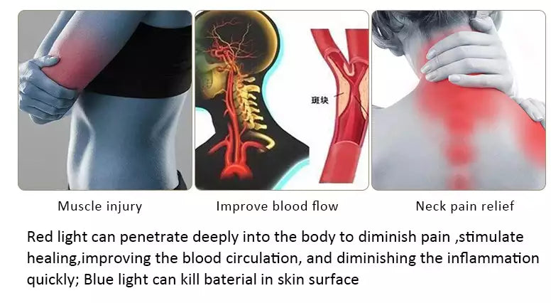 Uno Vita Red & Blue Light Therapy Neck Device