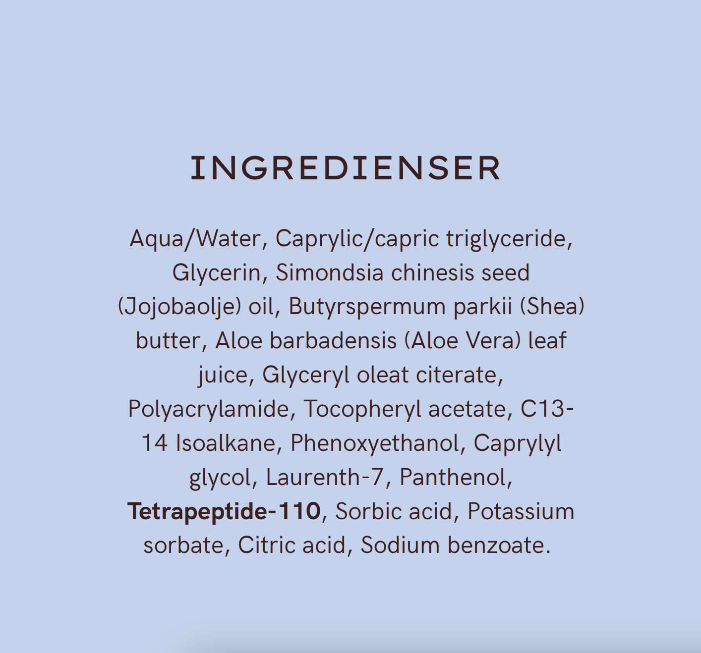 Peptide Soothing Cream 90ml Beroligende krem