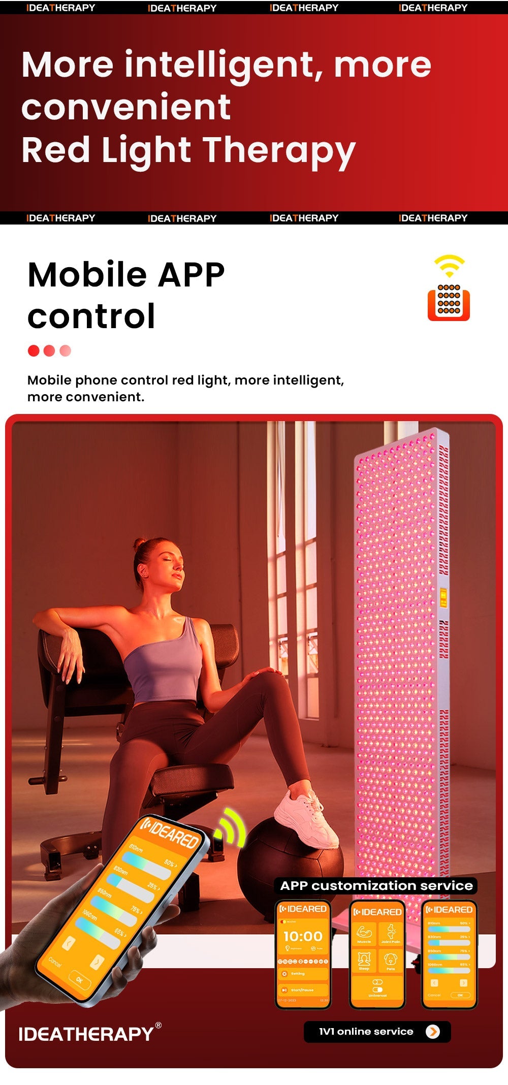 Uno Vita's RLPRO1200 LED Therapy Light (full spectrum)