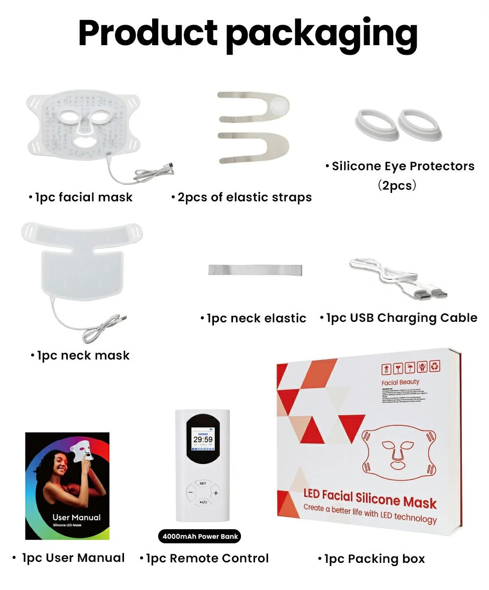 Uno Vita`s Advanced Beauty LED Light Therapy Facemask TLM200-K 510