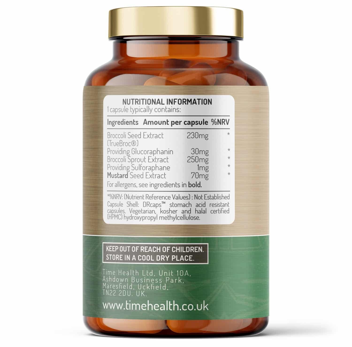 Broccoli Extract – Glucoraphanin & Sulforaphane from Broccoli Seed & Sprout (60 caps)