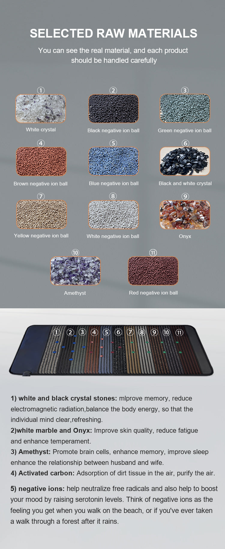 Uno Vita` Bio Mat Therapy and PEMF and Infrared Red Light  with Amethyst