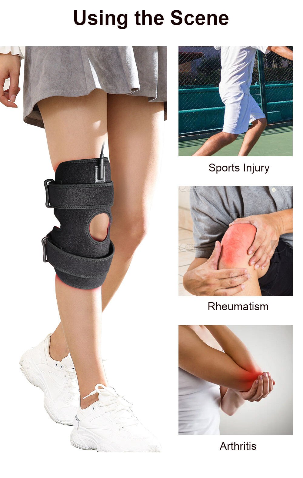 Uno Vita`s Red Light Therapy Device Knee Elbow Pads