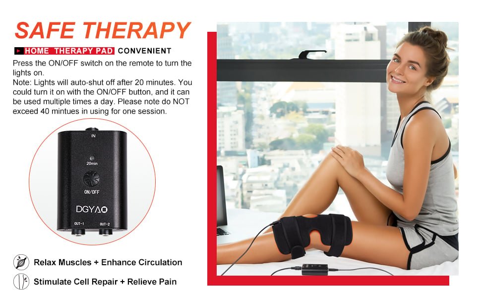 Uno Vita`s Red Light Therapy Device Knee Elbow Pads