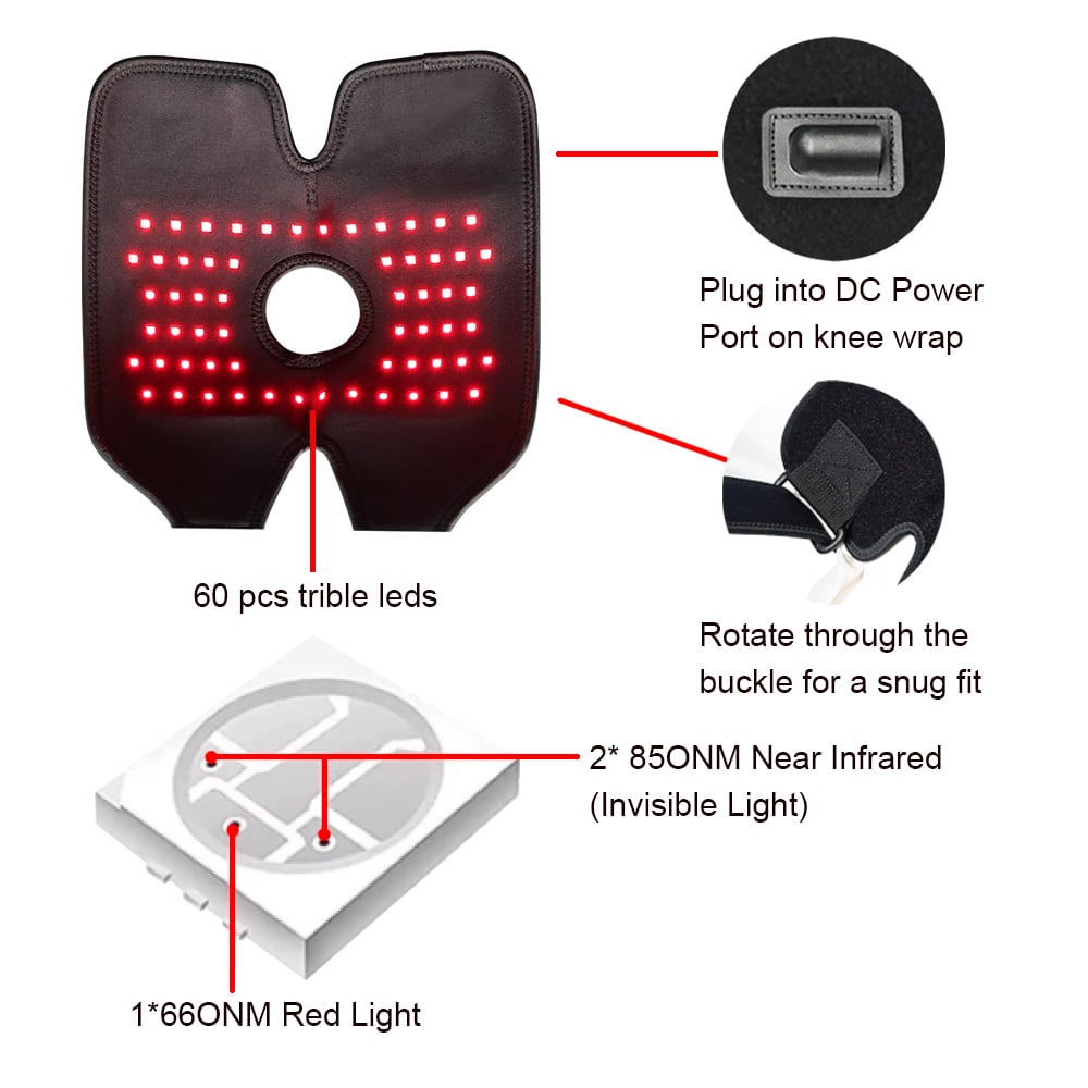 Uno Vita`s Red Light Therapy Device Knee Elbow Pads