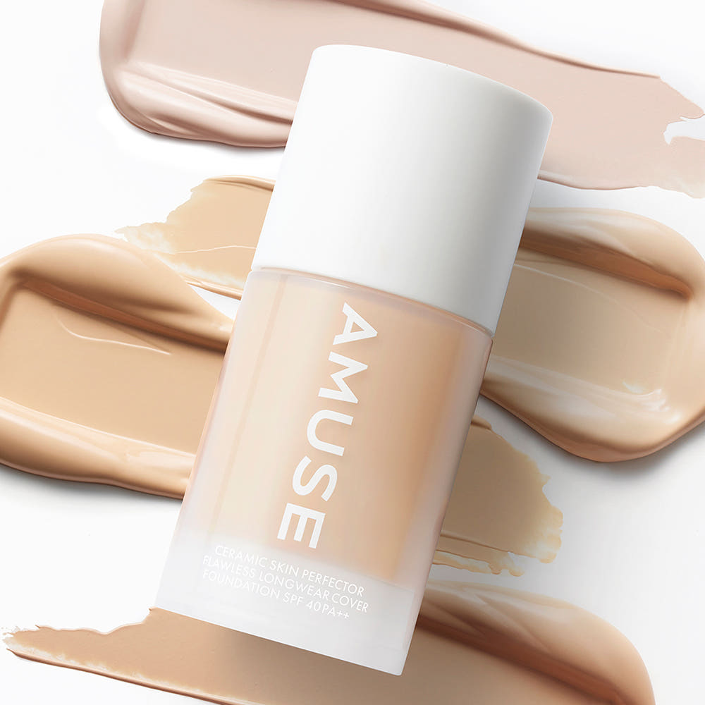 AMUSE Ceramic Skin Perfector Foundation SPF40 PA++ 30ml (4 Colors) - Hubes.no