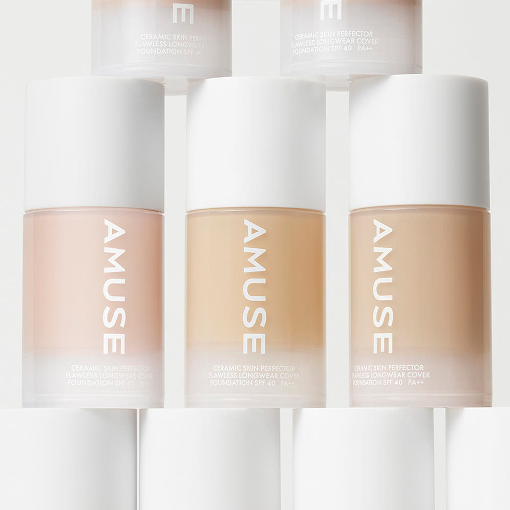 AMUSE Ceramic Skin Perfector Foundation SPF40 PA++ 30ml (4 Colors) - Hubes.no