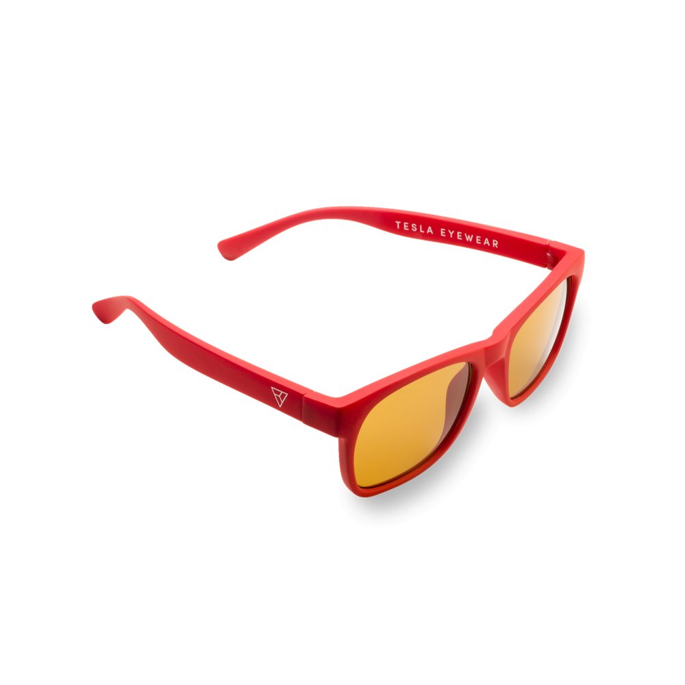 Tesla Bioptron Hyperlight Eyewear (Red, Kids)