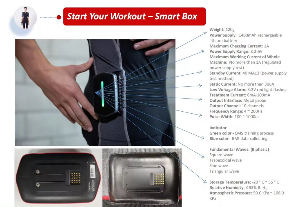 Uno Vita`s  EMS-treningsdrakt (mannlig versjon)